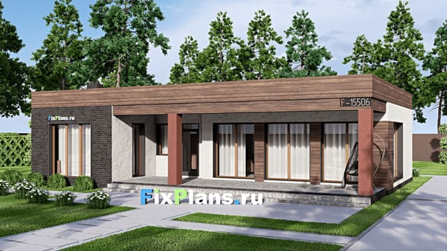Одноэтажный дом F-15506